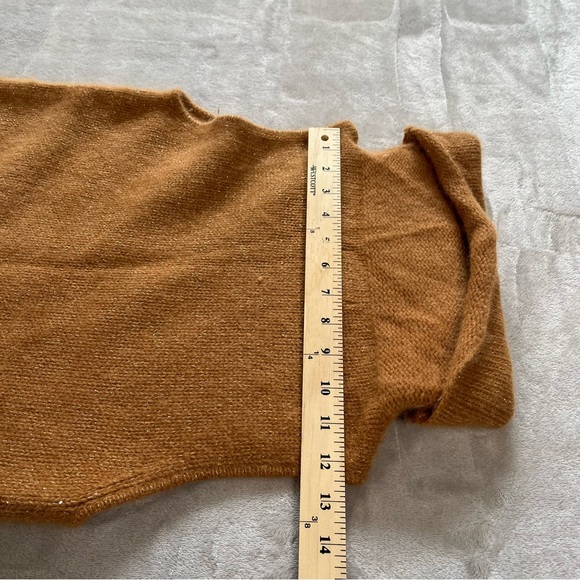 Copper Key Rabbit Hair Sweater Vest Sz M Soft Cozy Fall Turtleneck Chic - Picture 7 of 9